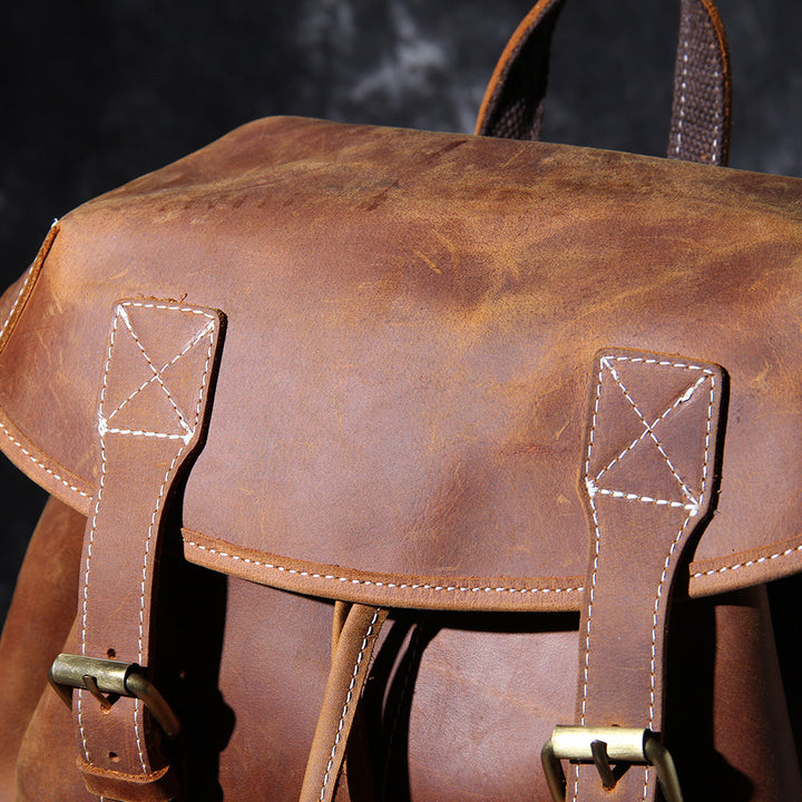 CADIZ. Leather Knapsack